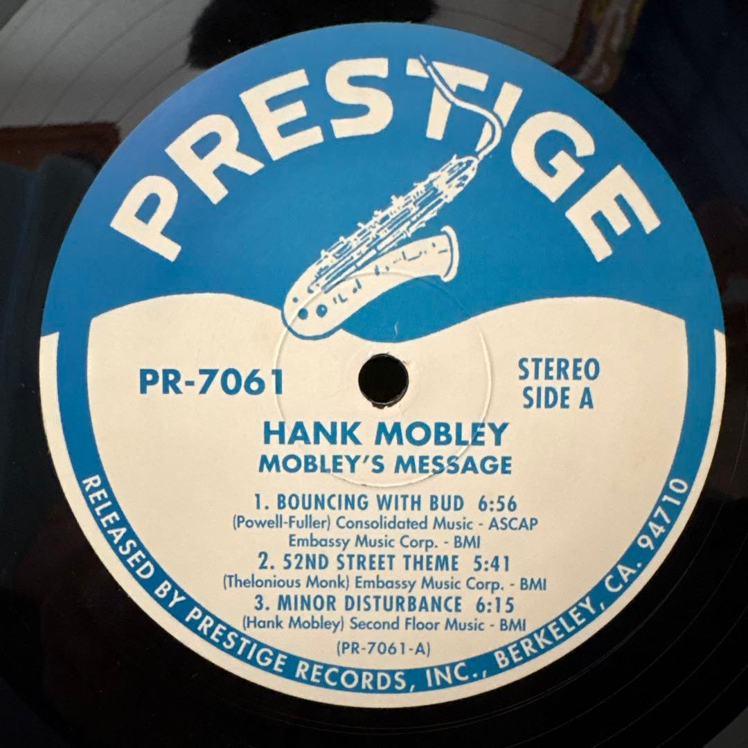洋楽 MOBLEY'S MESSAGE Hank Mobley