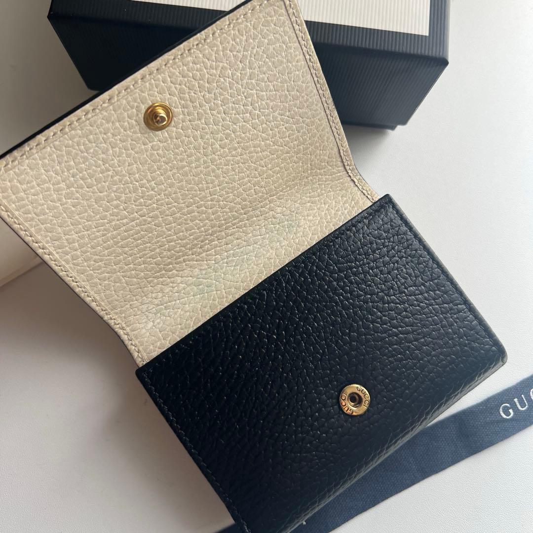 178 極上美品 GUCCI グッチ マーモント 3つ折り財布