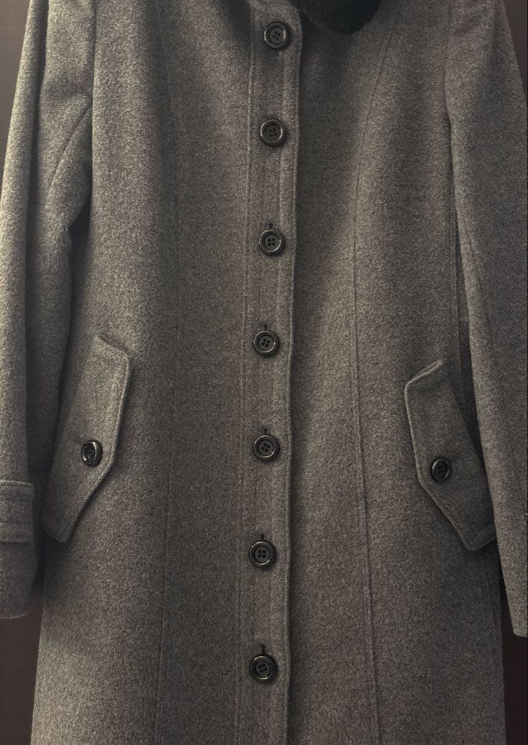 【美品】Burberry バーバリー ロングコート カシミヤ混 Mサイズ