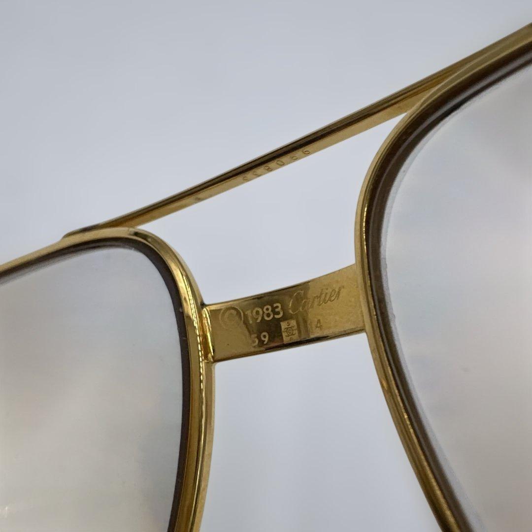希少　美品 Cartier カルティエ トリニティ サングラス ヴィンテージ
