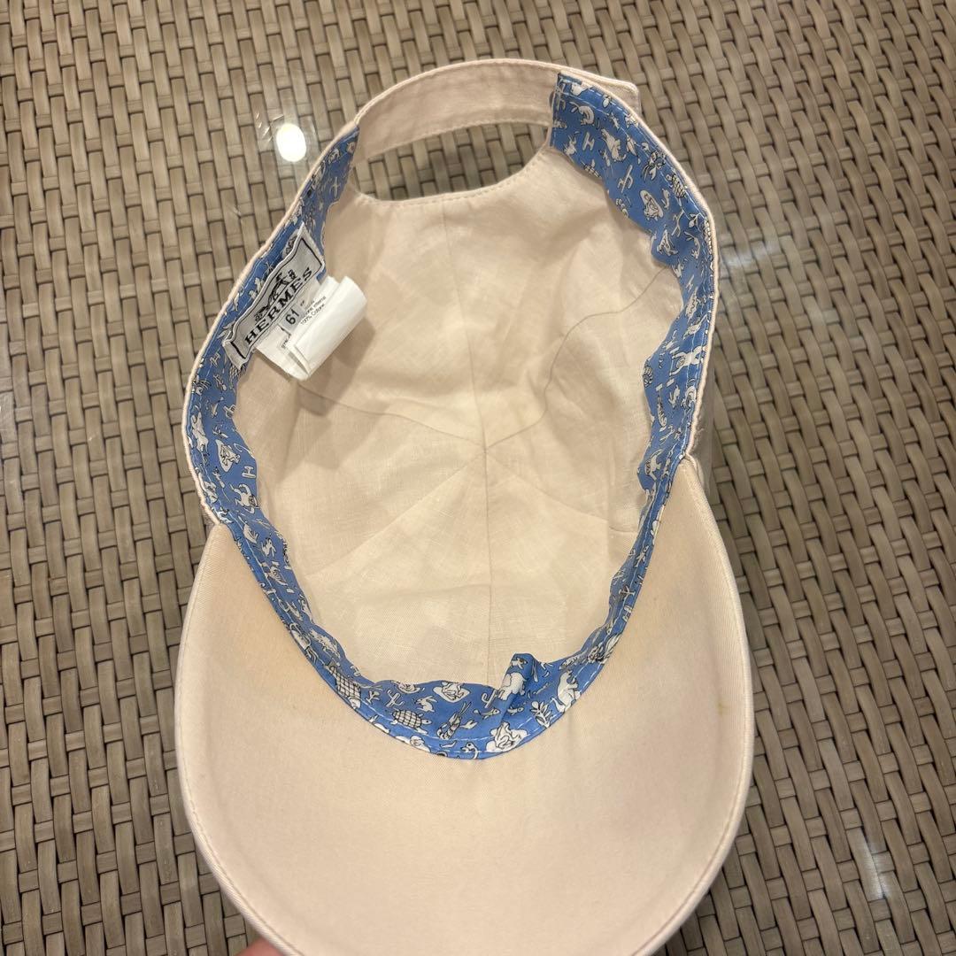 HERMES キャップ　61 ベージュ