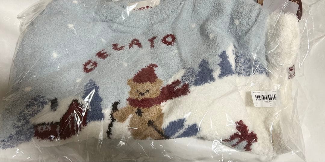 GELATO PIQUE HOLIDAYスキーベアジャガードプルオーバーFREE