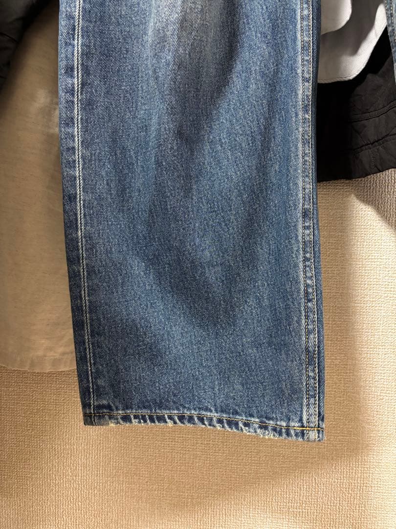 MOUSSY DROP WAIST CURVE ストレート BLU