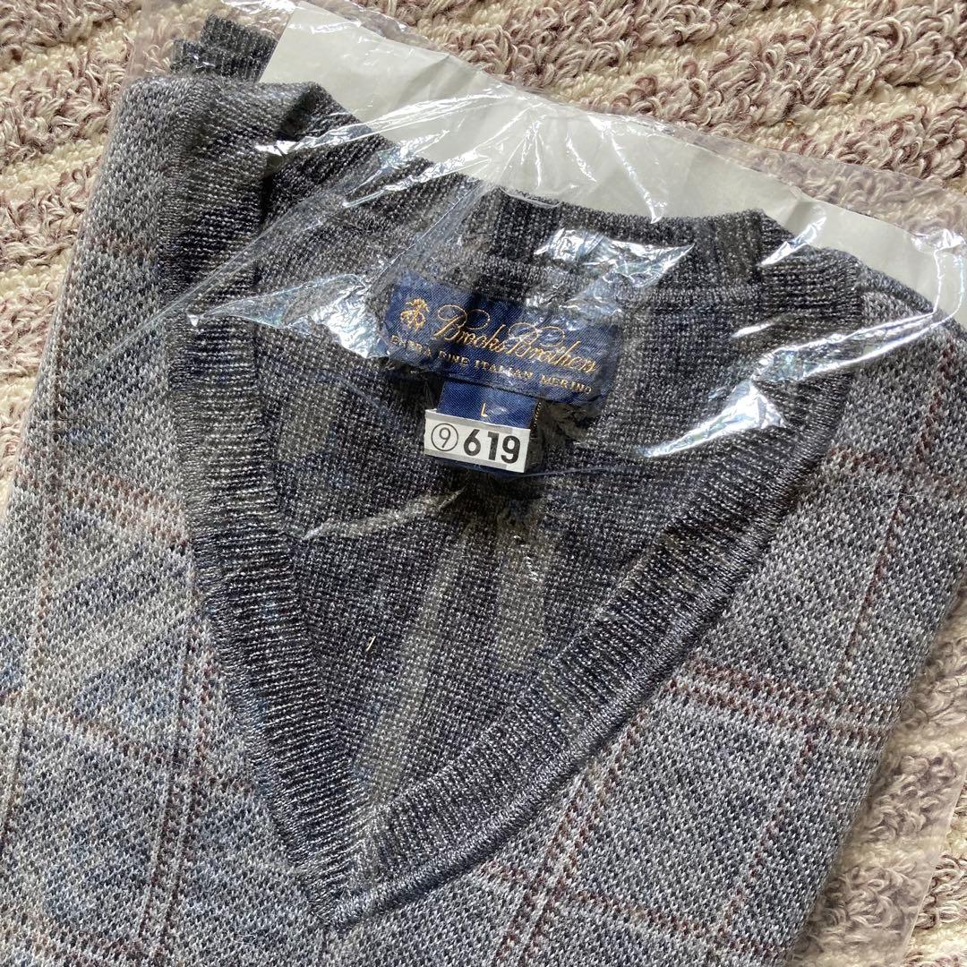 Brooks Brothers メリノウール100% ニットベスト Lサイズ