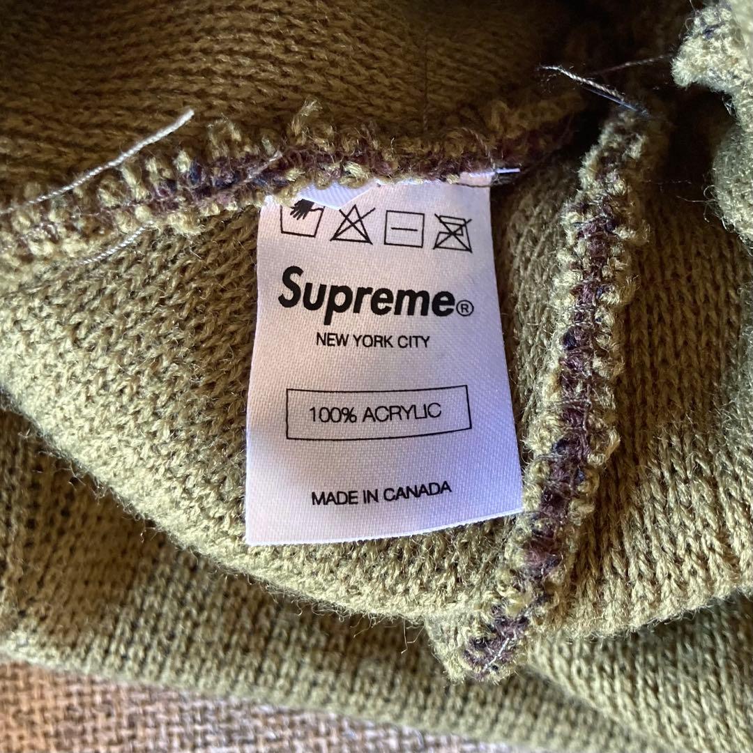 美品 SUPREME ニットキャップ 迷彩 Beanie シュプリーム CAMO