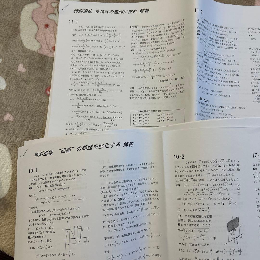大数ゼミ 特別選抜 2025年度前期テキスト＆プリント