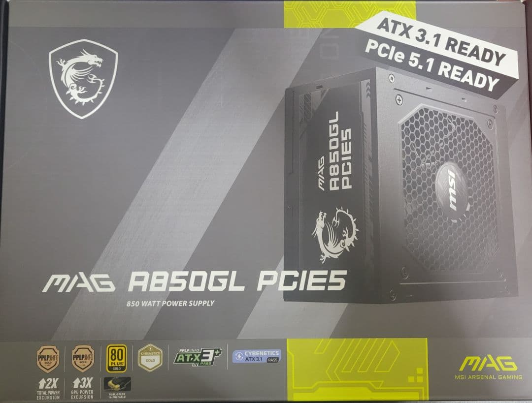 MSI MAG A750GL PCIE5 (750W) 中古