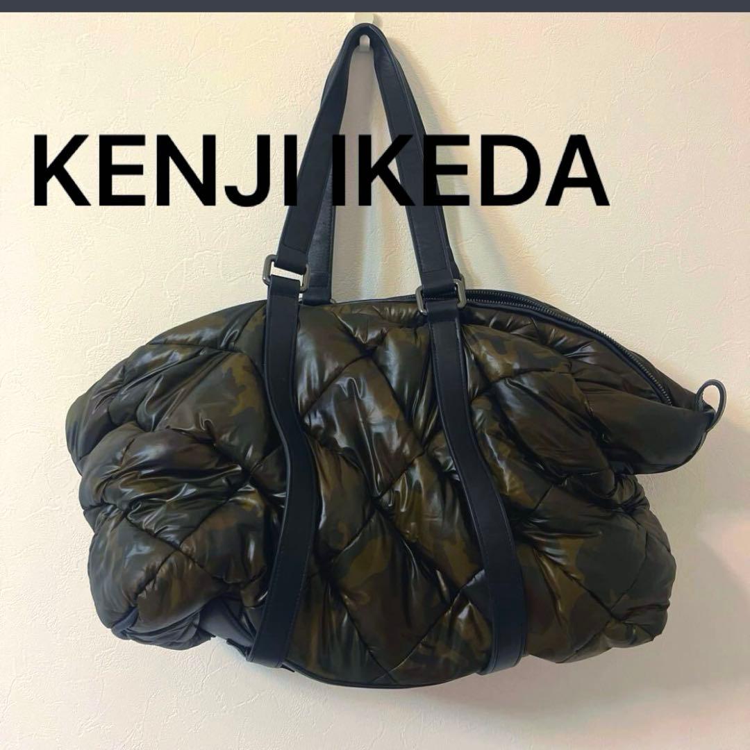 美品　ケンジイケダ　KENJIIKEDA 迷彩　ボストンバッグ　カモフラ柄