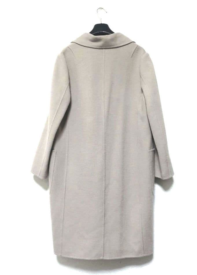 【美品】希少 大きいサイズ44 自由区 　ロングリバーコート 羊毛 XL 3L