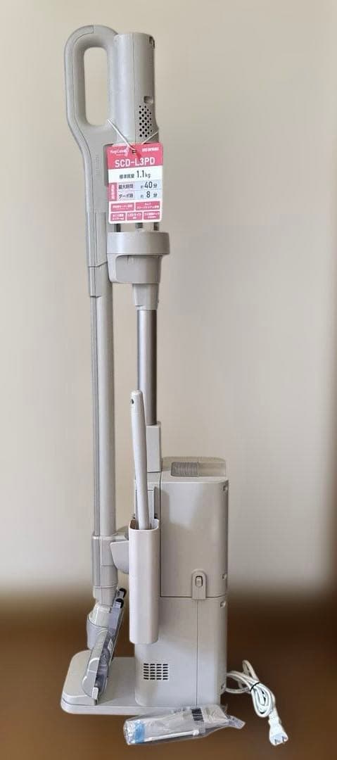 SCD-L3PD-HCスティッククリーナー 本体 グレー 充電器付き