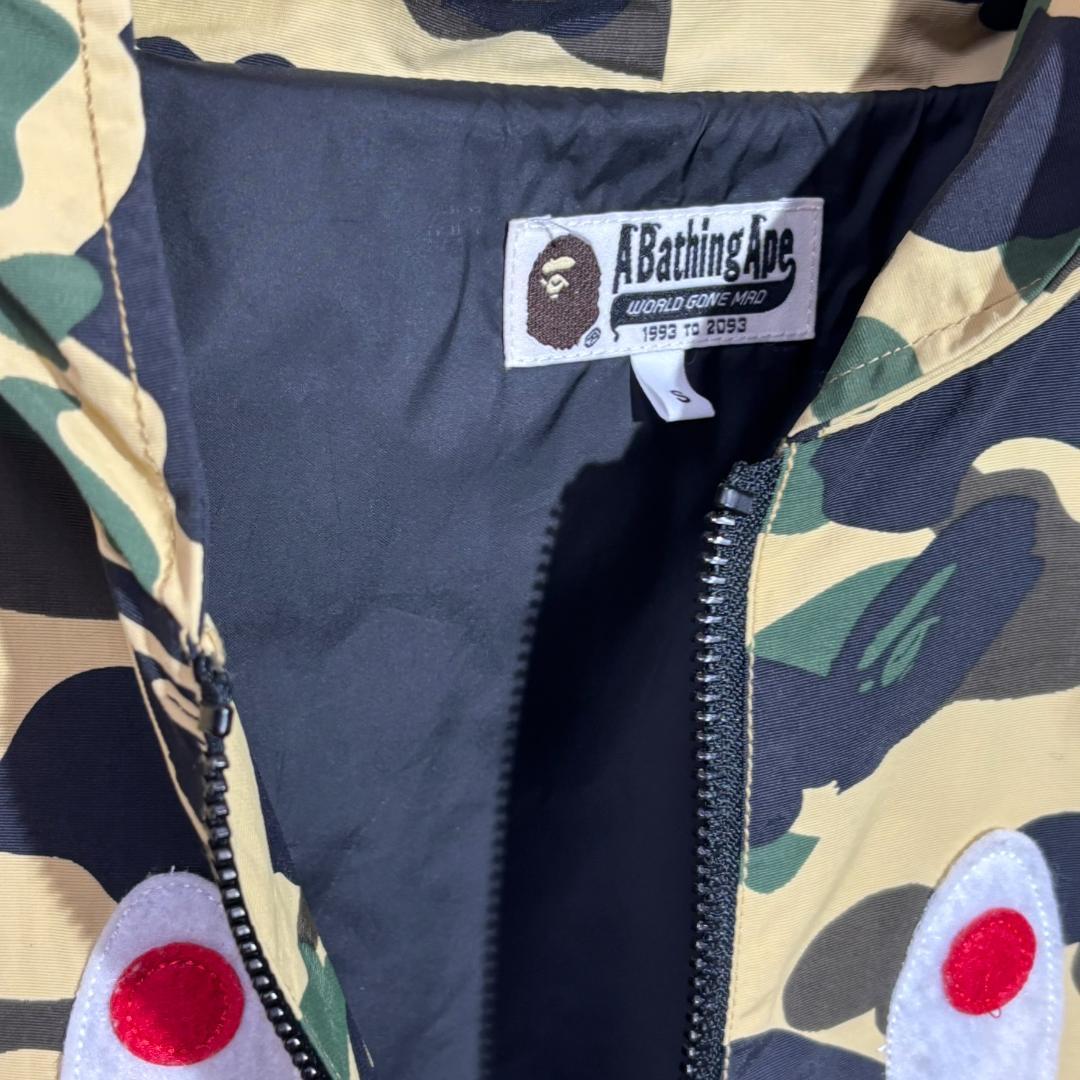 A BATHING APE シャーク　ジャケット　パーカー カモ柄 エイプ