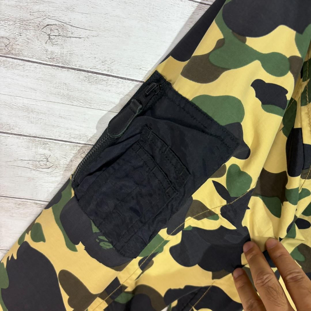 A BATHING APE シャーク　ジャケット　パーカー カモ柄 エイプ