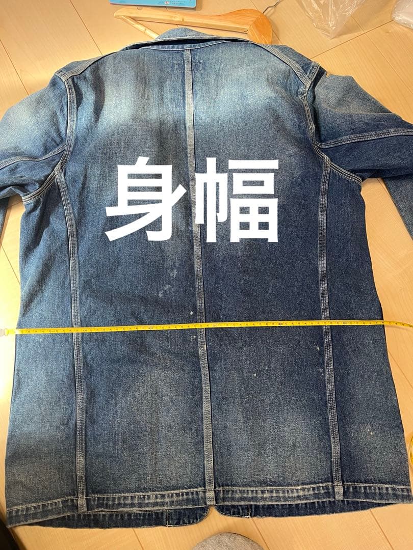 RON HERMAN DENIM カバーオール デニムブルー　　　　 Mサイズ