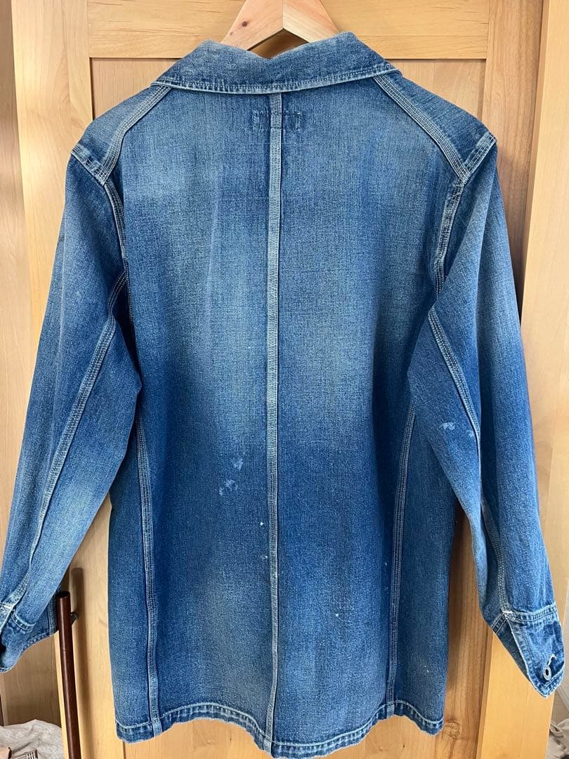 RON HERMAN DENIM カバーオール デニムブルー　　　　 Mサイズ