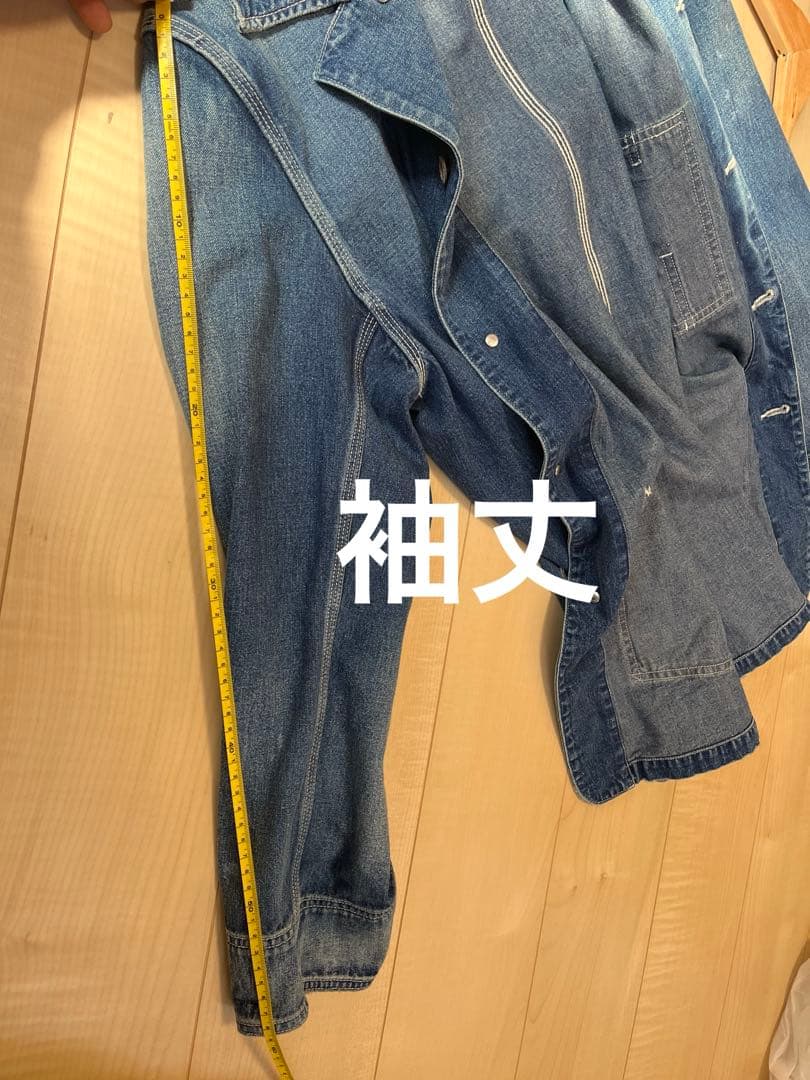RON HERMAN DENIM カバーオール デニムブルー　　　　 Mサイズ