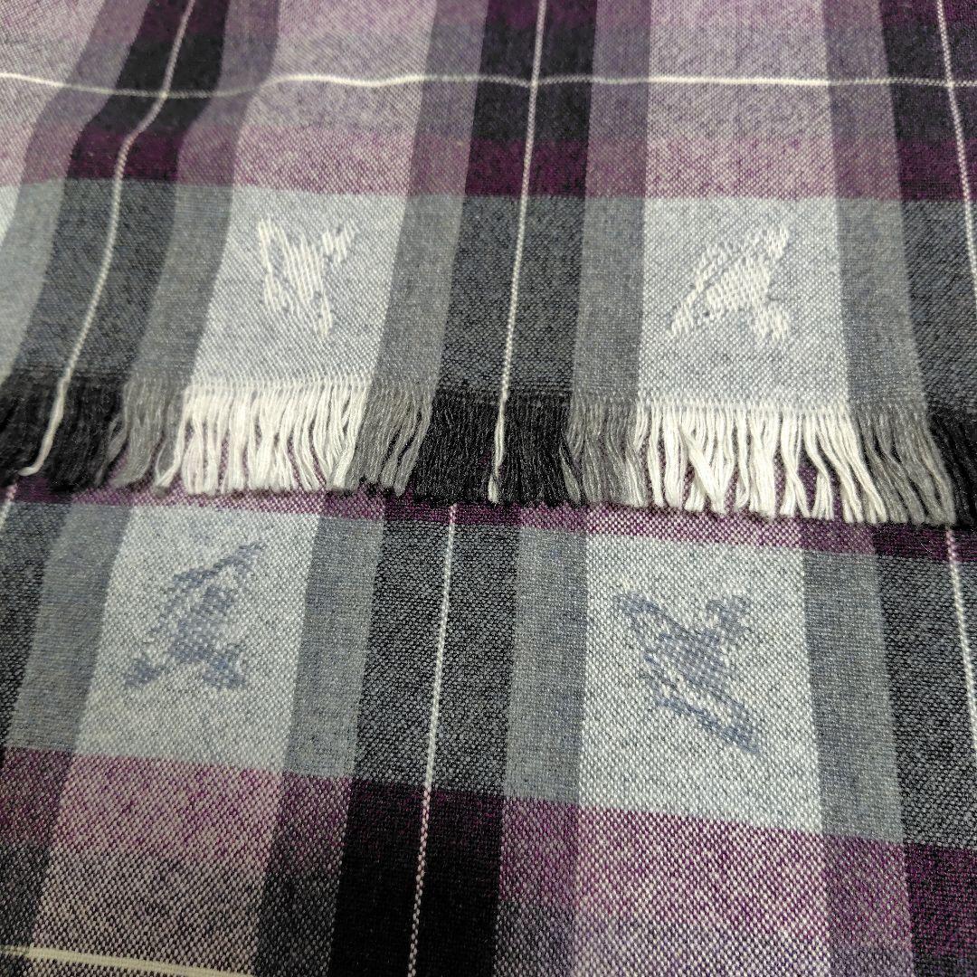 ヴィヴィアン カシミヤ混 Vivienne Westwood チェックマフラー