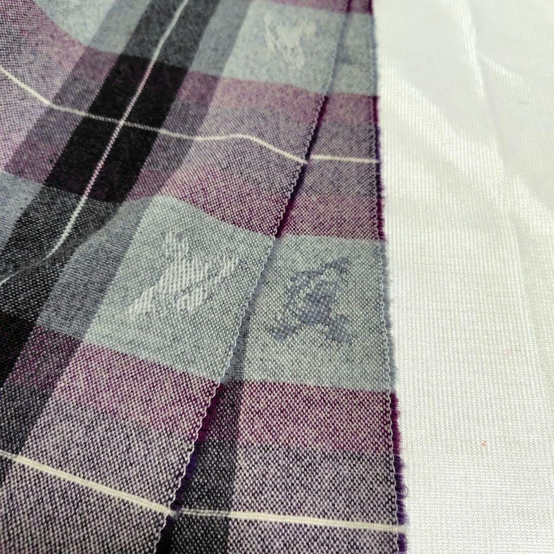 ヴィヴィアン カシミヤ混 Vivienne Westwood チェックマフラー