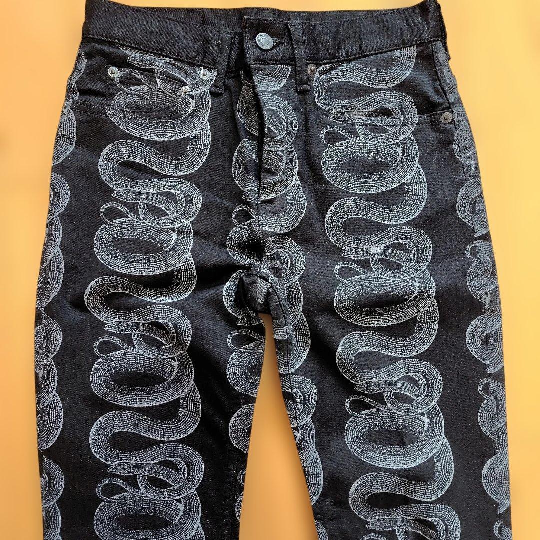 新品HYSTERIC GLAMOUR SNAKE LOOP スキニーデニムパンツ