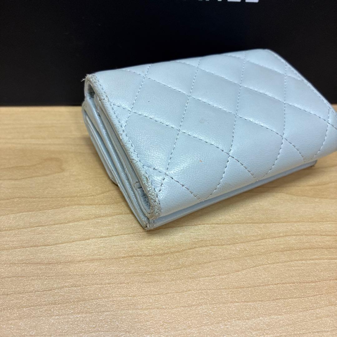 CHANEL シャネル　折り財布　コンパクト　ミニ財布　ココマーク　パール