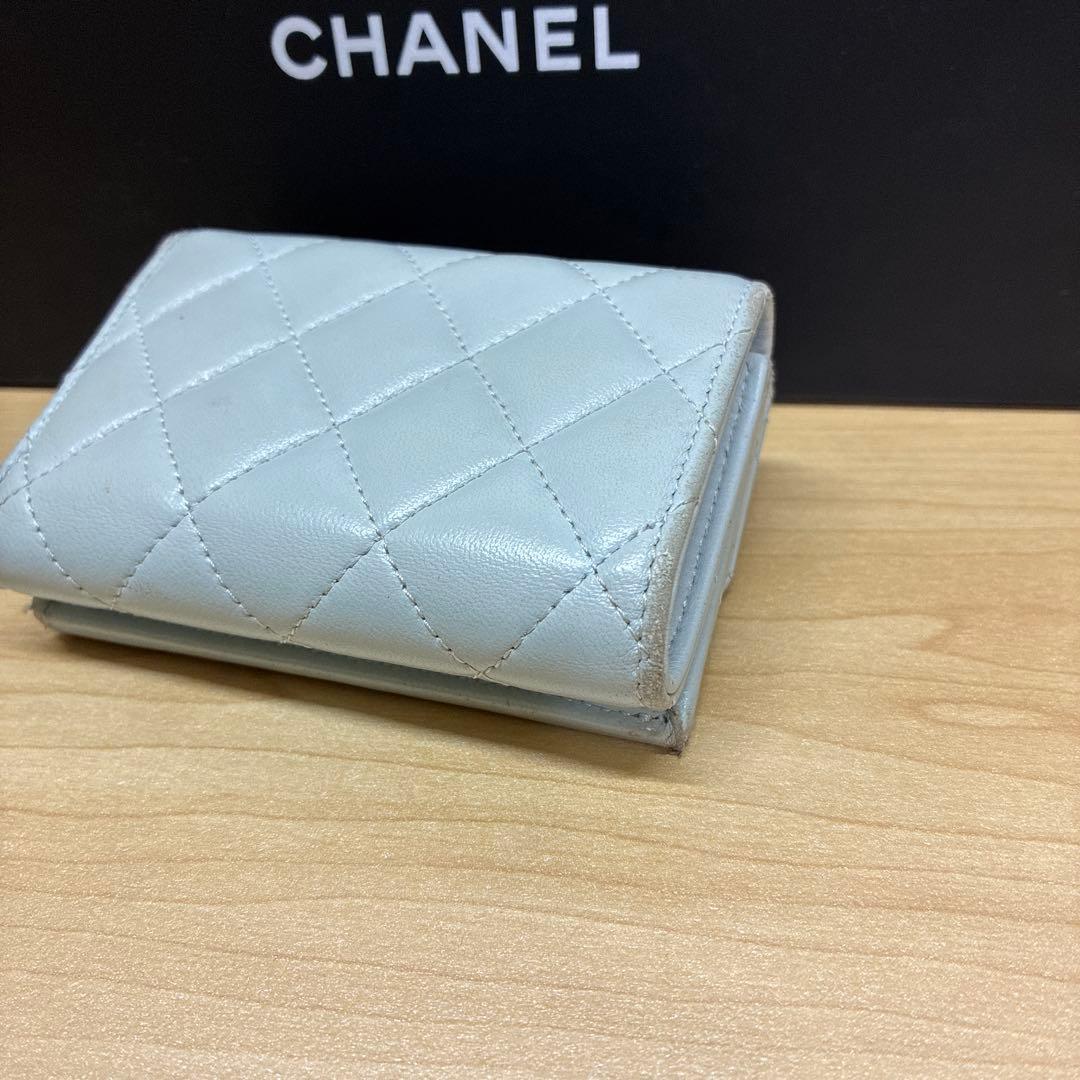 CHANEL シャネル　折り財布　コンパクト　ミニ財布　ココマーク　パール