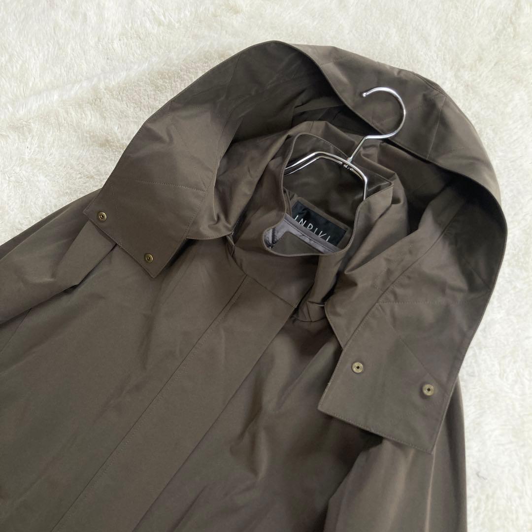 【極美品・23AW】INDIVI　モッズコート　マルチWAY　中綿ベスト　M位