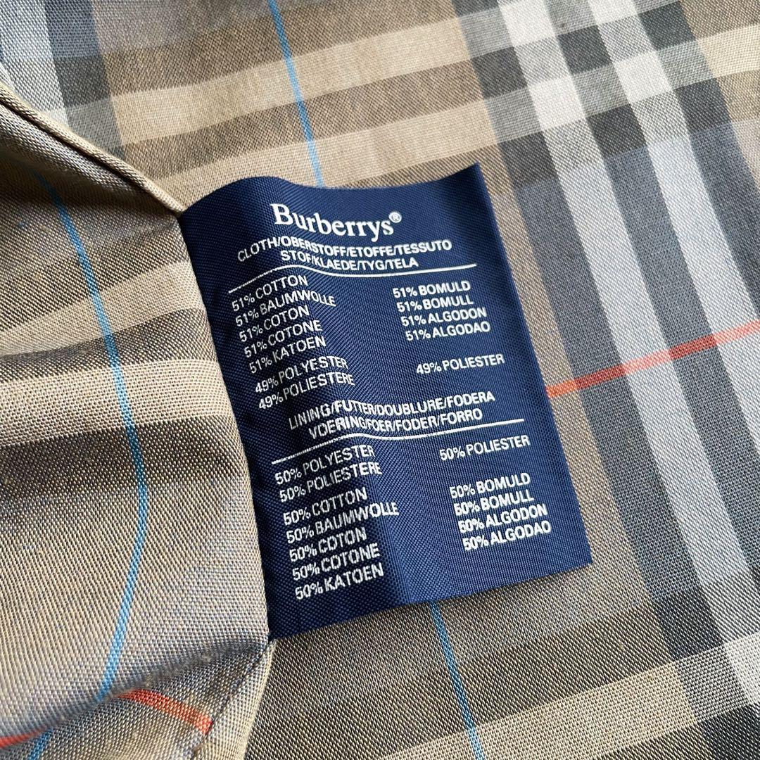 【Burberry】ビンテージ トレンチコート 襟、ライナー付き