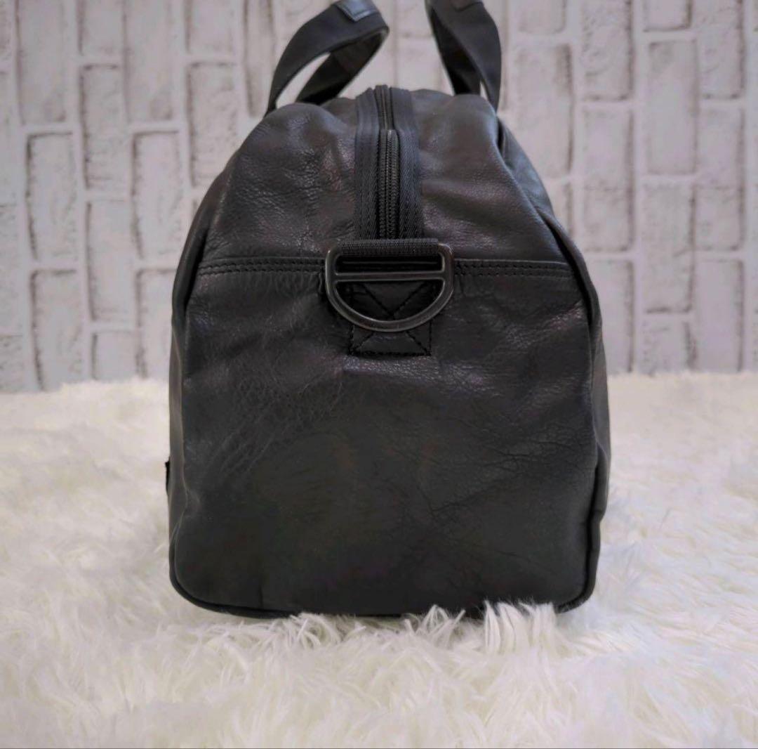 Porter ポーター　アルーフ　ボストンバッグ　2way　レザー　ブラック