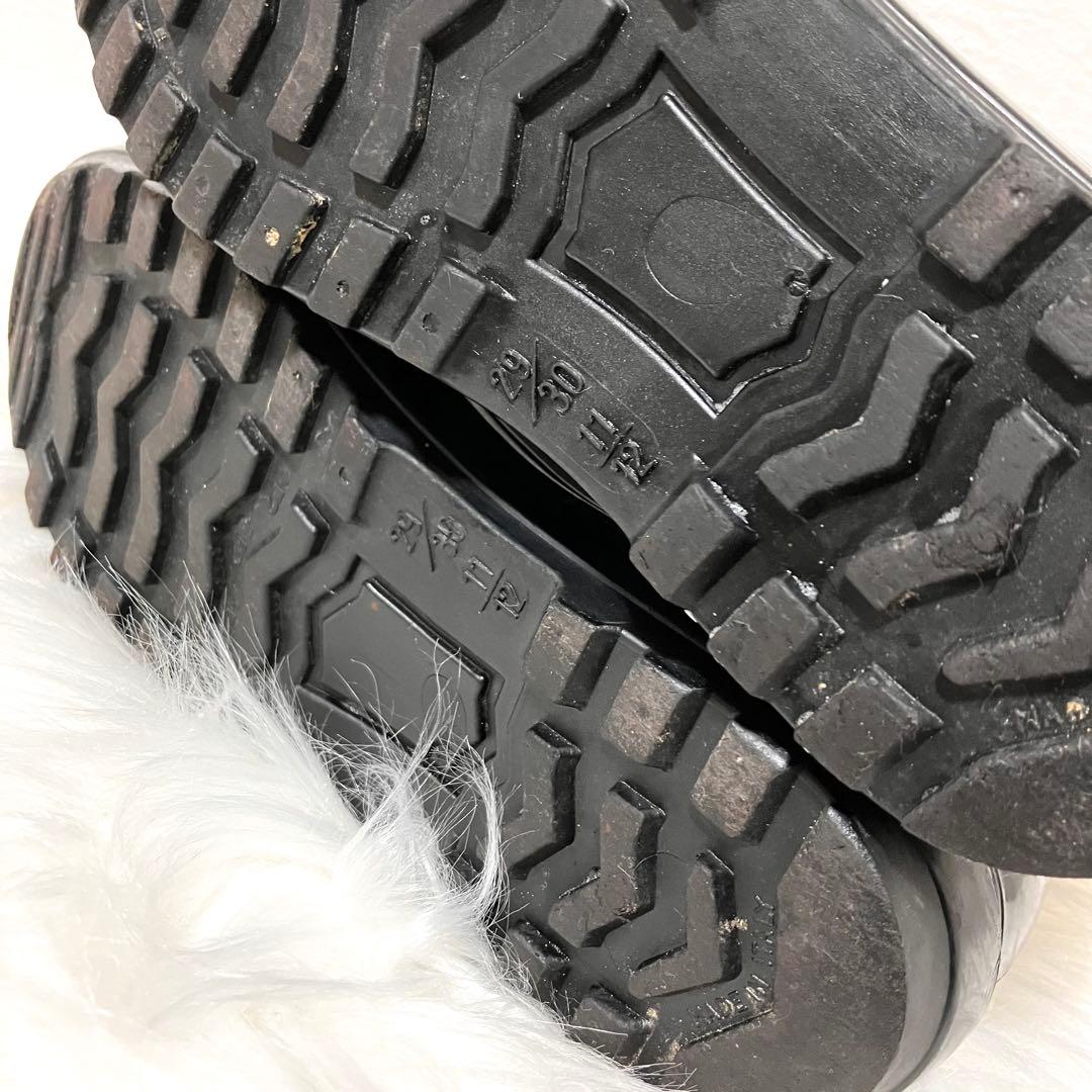 モンクレール MONCLER ロゴワッペン キッズ レインブーツ ブラック