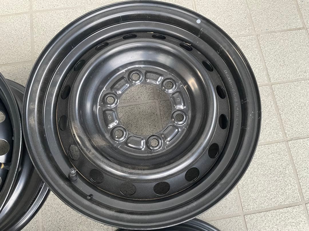 ハイエース用15インチ 新車外しスチールホイール 4個セットsupeさん専用①