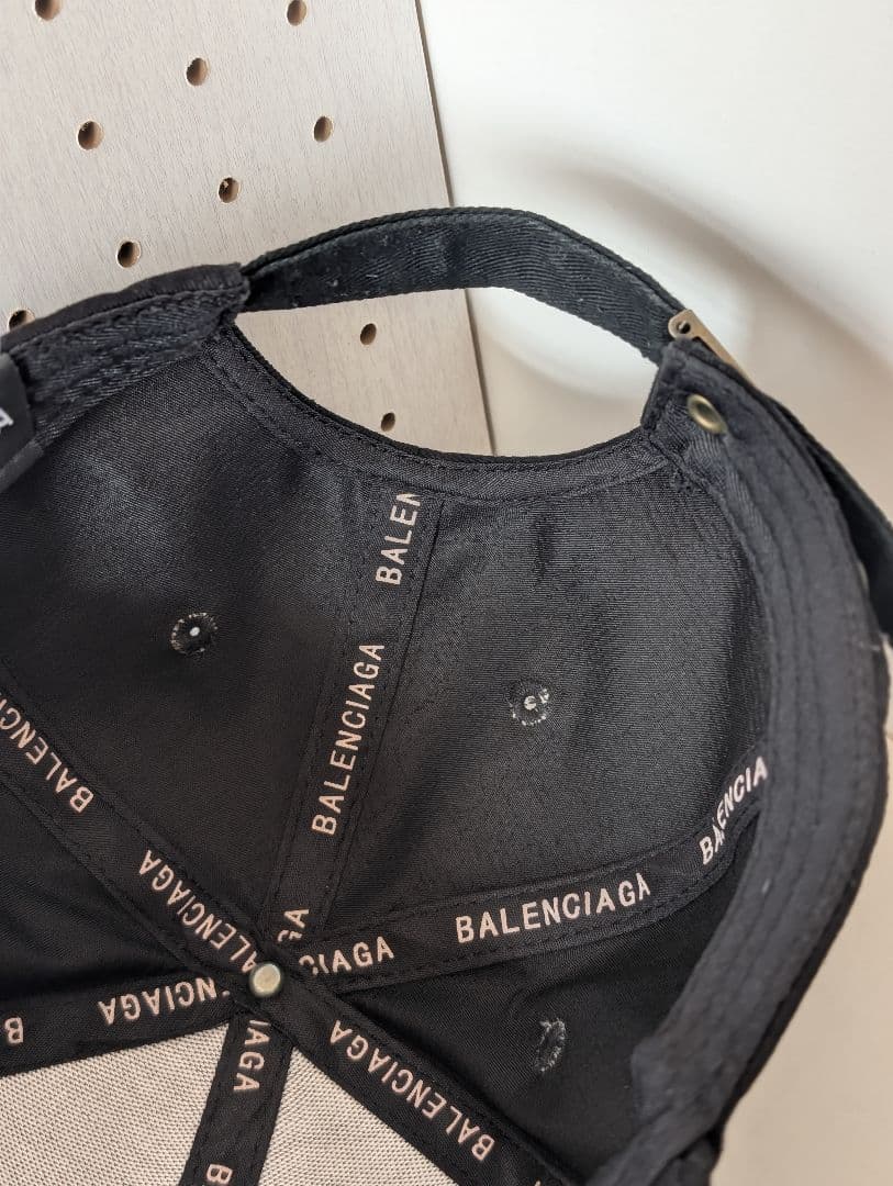 【定価6.5万】BALENCIAGA バレンシアガ ロゴ キャップ ブラック 黒