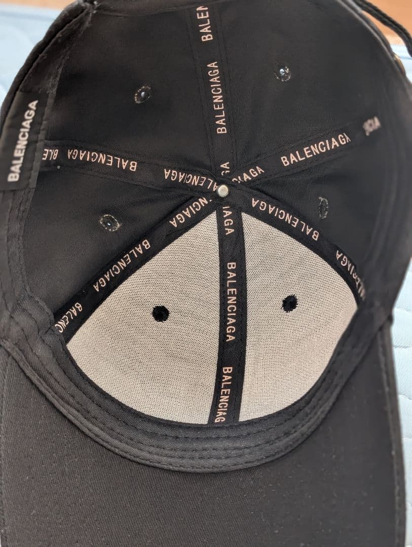 【定価6.5万】BALENCIAGA バレンシアガ ロゴ キャップ ブラック 黒