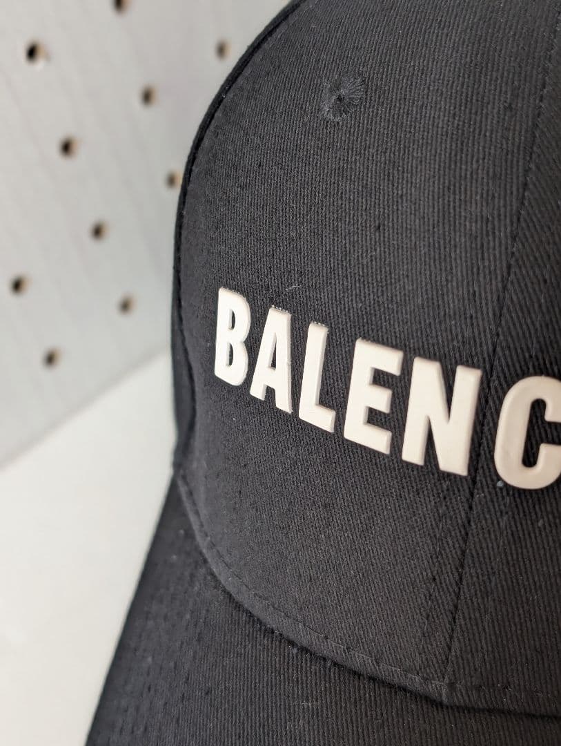 【定価6.5万】BALENCIAGA バレンシアガ ロゴ キャップ ブラック 黒