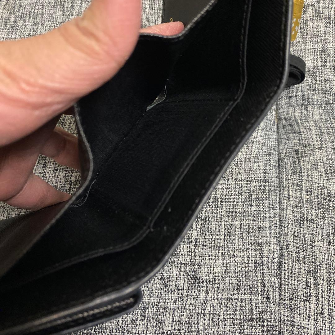 ☆美品　アニエスべー　コンパクト三つ折り財布　黒