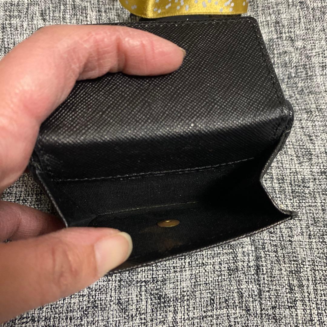 ☆美品　アニエスべー　コンパクト三つ折り財布　黒