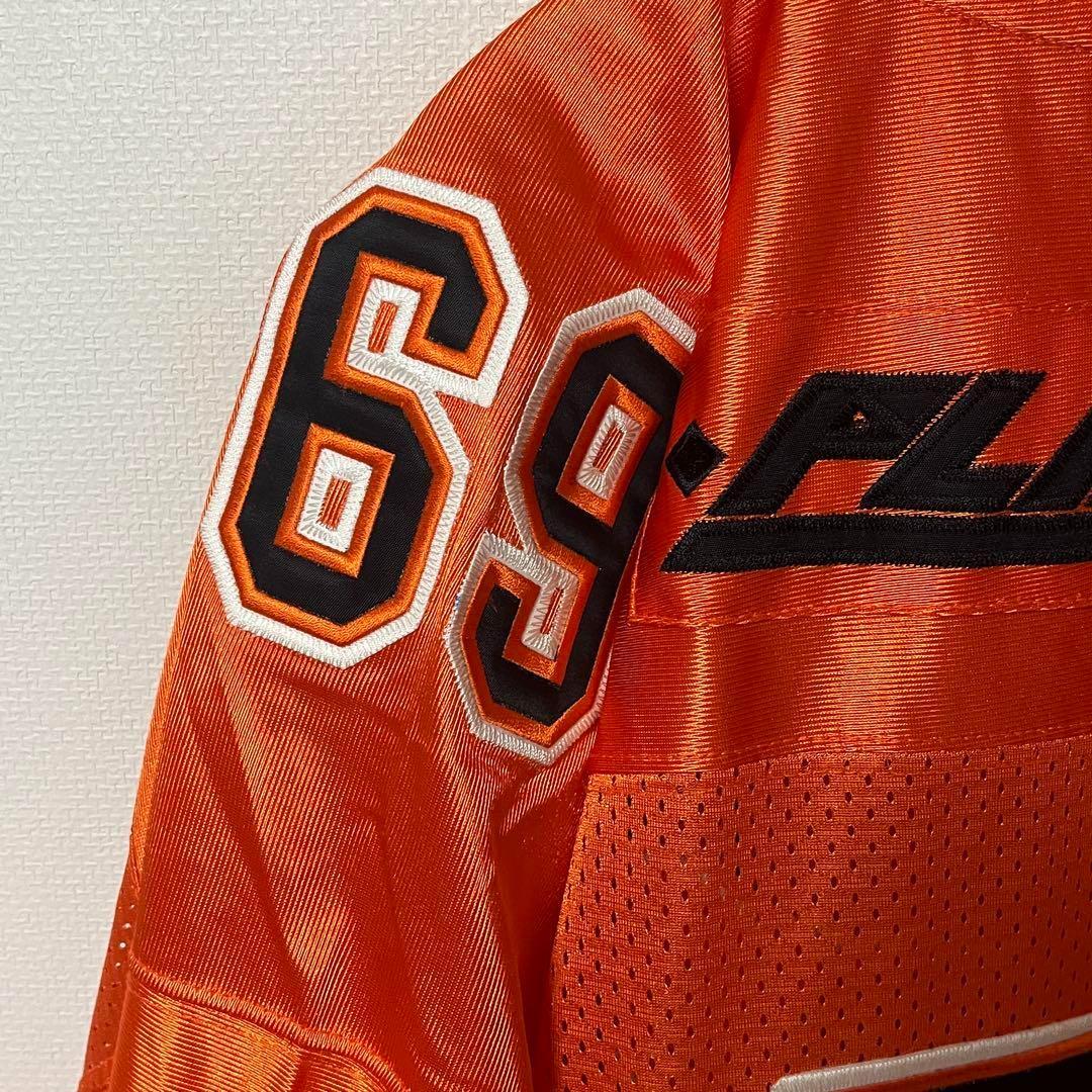 【Y2K】PLAYERZ69 アメフトジャージ 69 オレンジ 大きめ 2XL