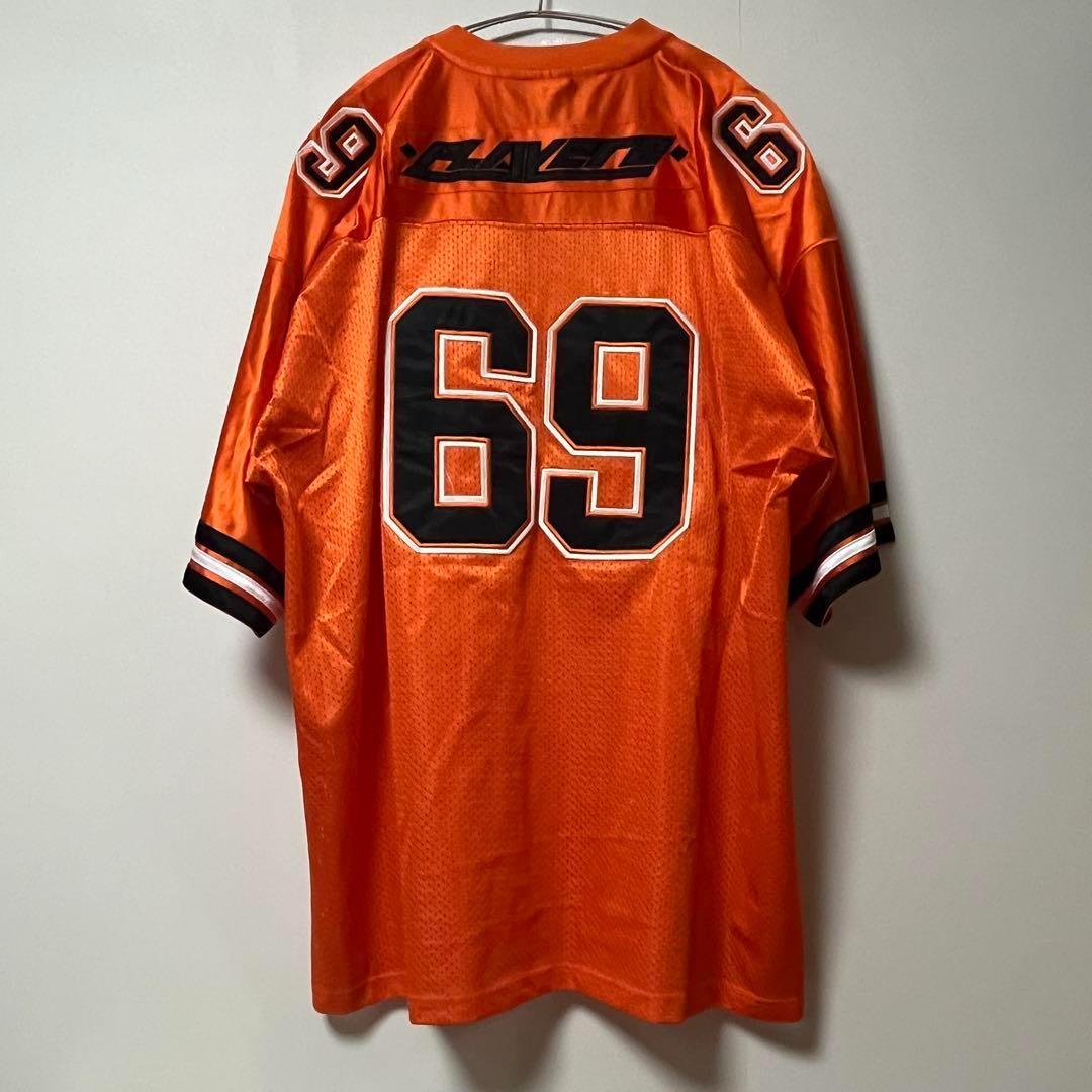 【Y2K】PLAYERZ69 アメフトジャージ 69 オレンジ 大きめ 2XL