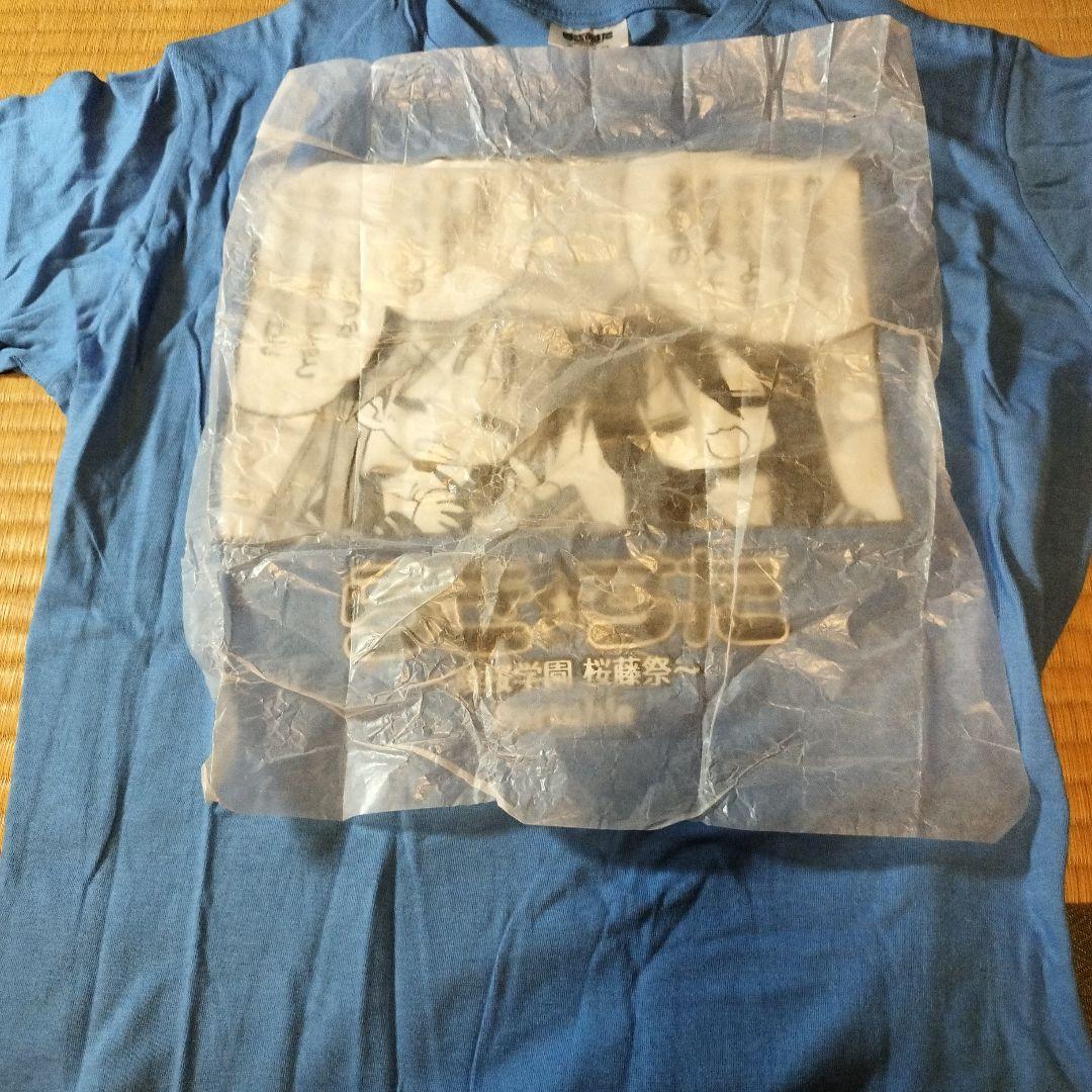 らき☆すた 漫画プリント Tシャツ 陵桜学園 桜藤祭 ポータブル特典品 非売品