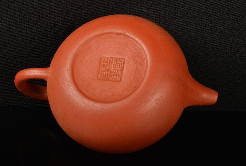 中国　中国宣興銘　紫砂　朱泥　急須　茶壷　C　R5444E