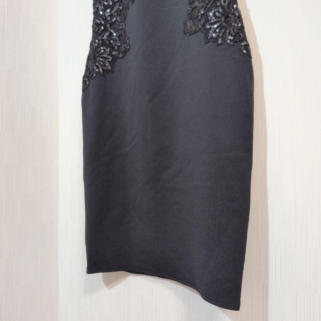 TADASHI SHOJI ブラック レース スパンコール ワンピース
