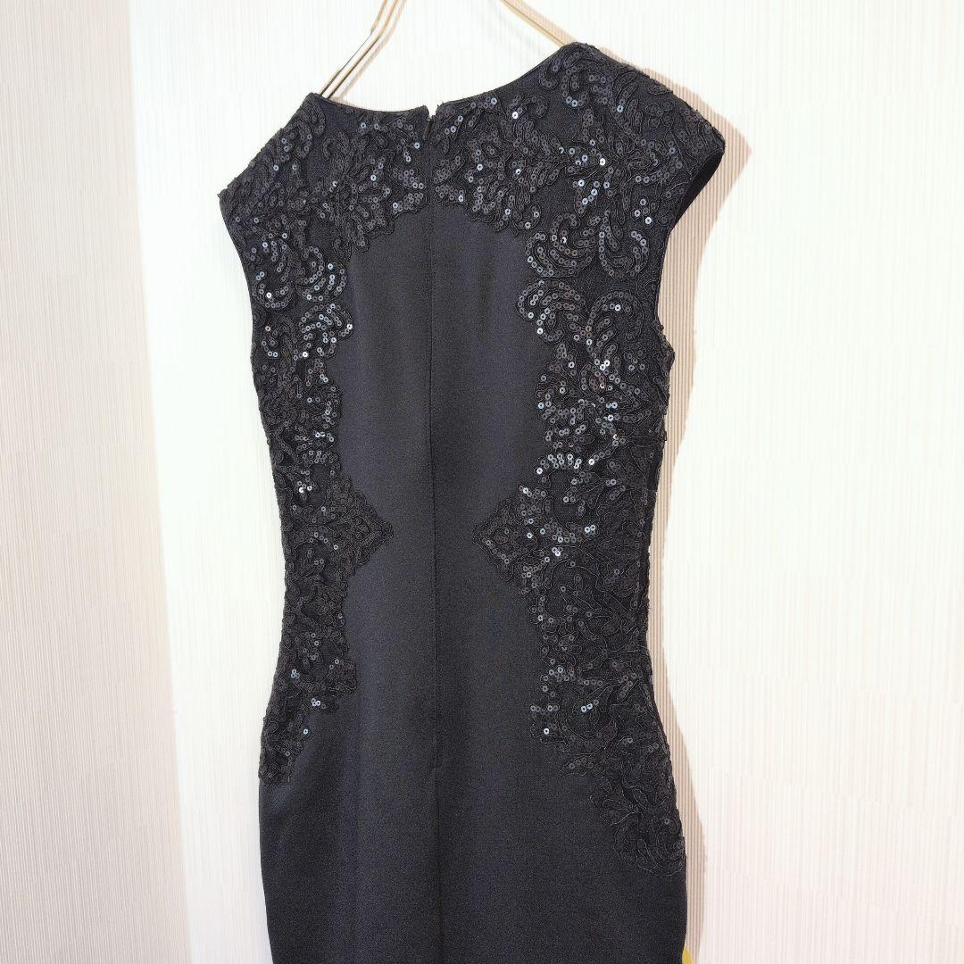 TADASHI SHOJI ブラック レース スパンコール ワンピース