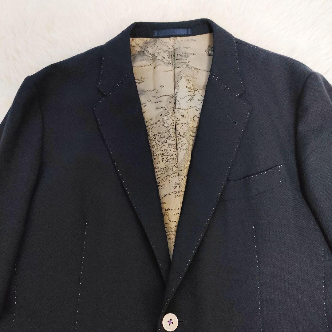 ウール100％Paul Smith ポールスミス 総柄 テーラードジャケット