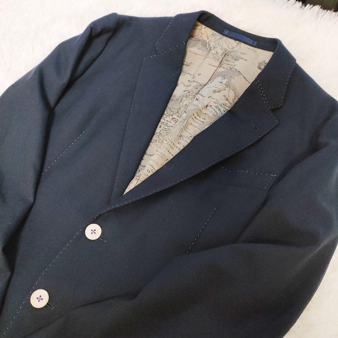ウール100％Paul Smith ポールスミス 総柄 テーラードジャケット