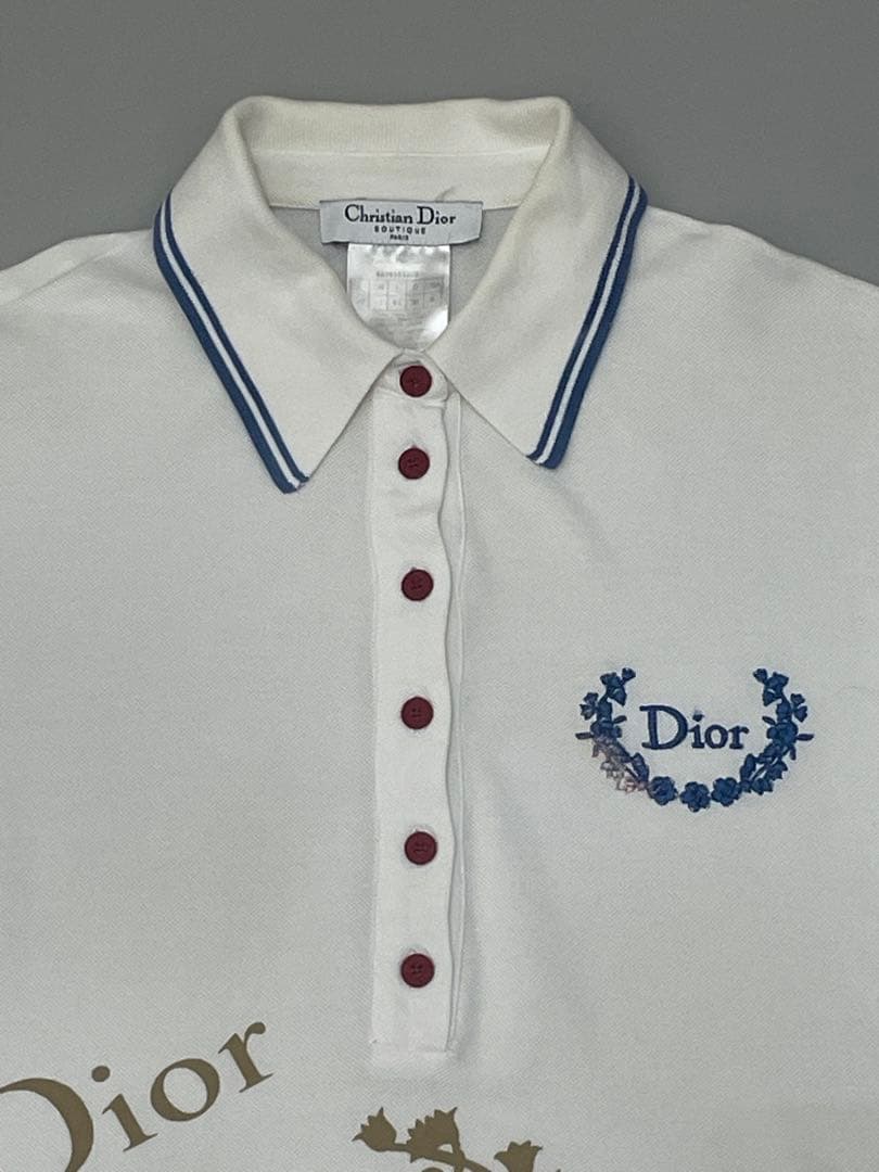 Dior 花柄ポロシャツ 半袖