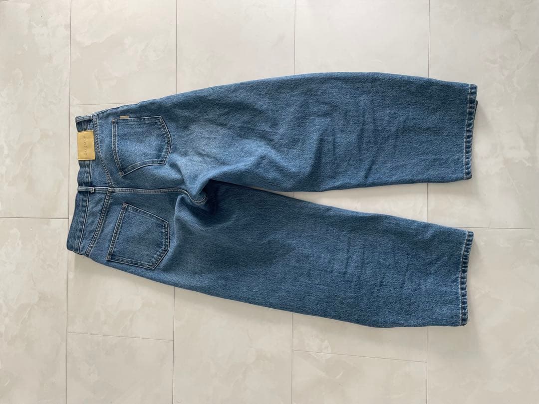 DU JOUR ウォッシャブル　バレルバギージーンズ