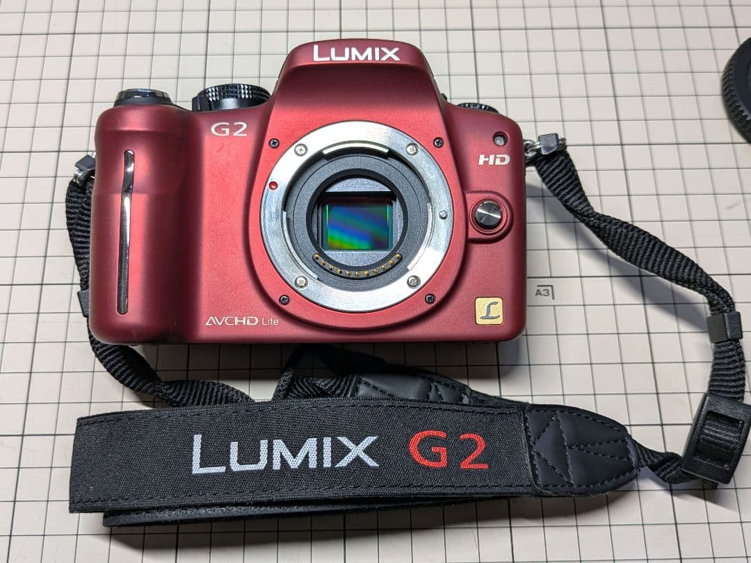Panasonic LUMIX G2 レッドボディ 動作良好 ミラーレス一眼