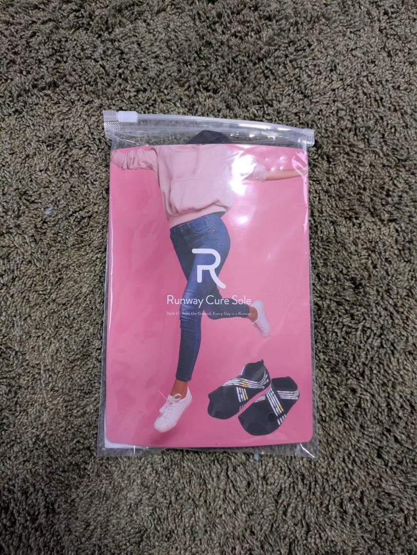 Runway Cure Sole ヨガソックス M ブラック