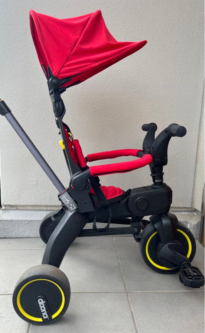 doona 折り畳み三輪車 LIKI trikeリキトライク　レインカバー付き