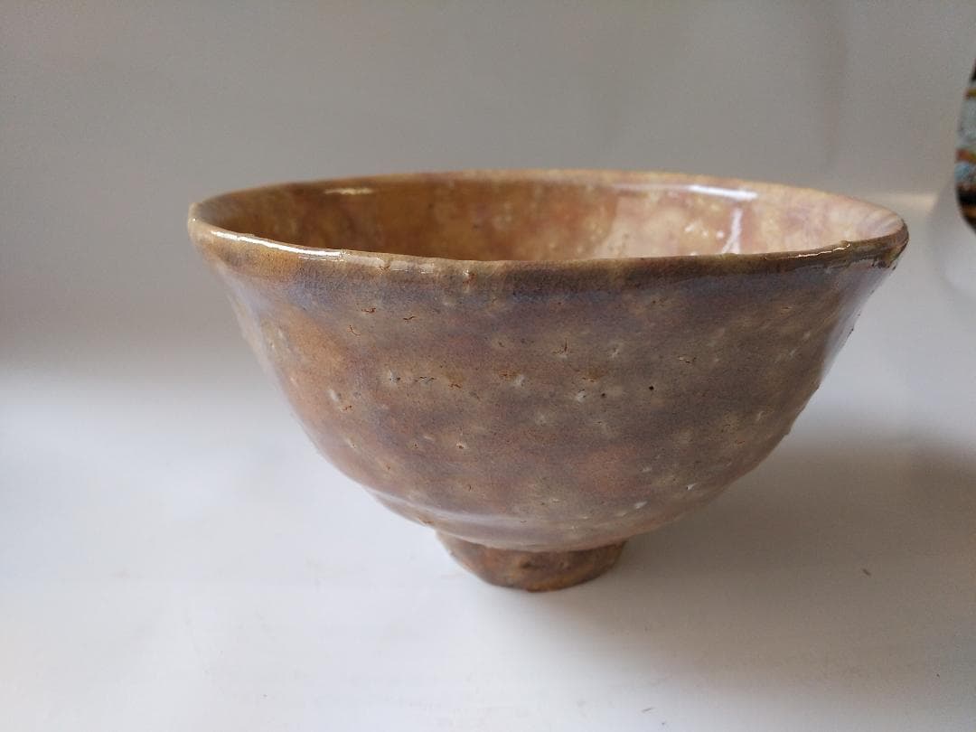 萩焼 東光山松緑窯 大和松緑 作 抹茶碗 茶道具 茶碗 共箱 共布 栞 新品