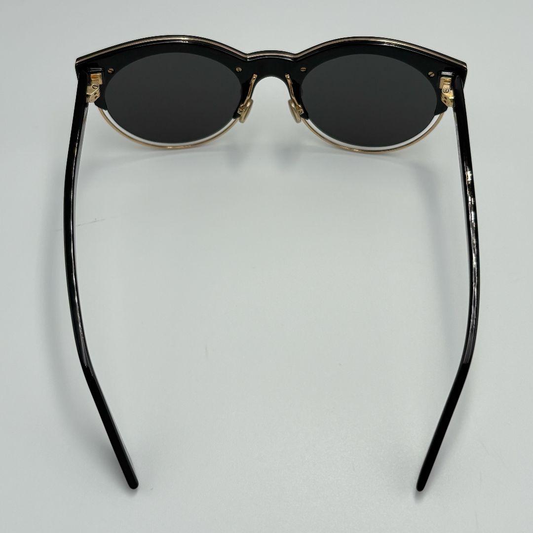付属品完備✨ 美品 Dior ブラック ゴールド フレーム サングラス ロゴ