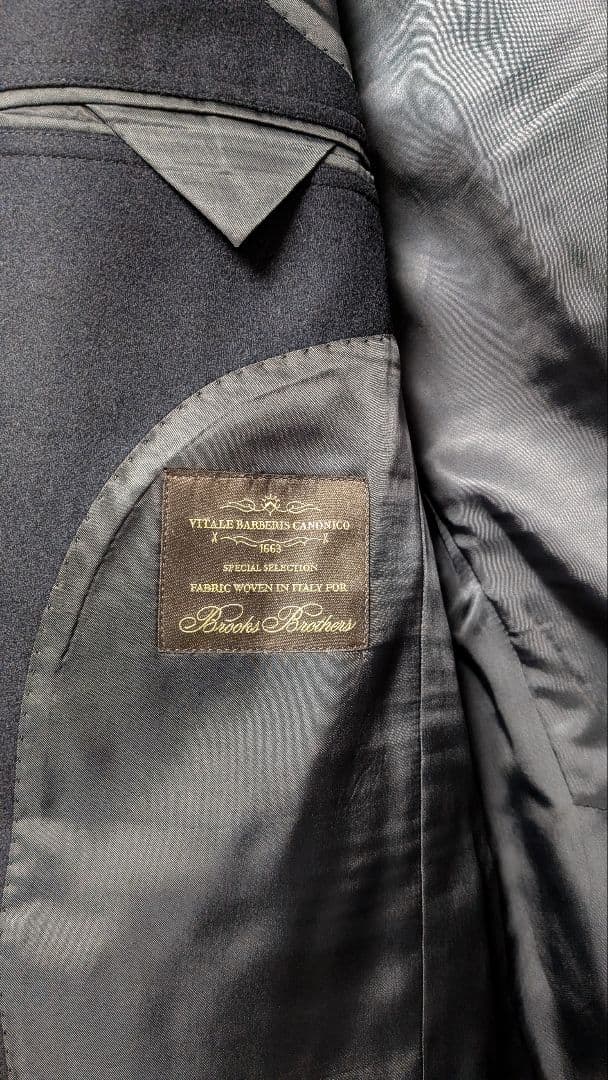 Brooks Brothers ブルックスブラザーズ パイピングブレザー 紺40